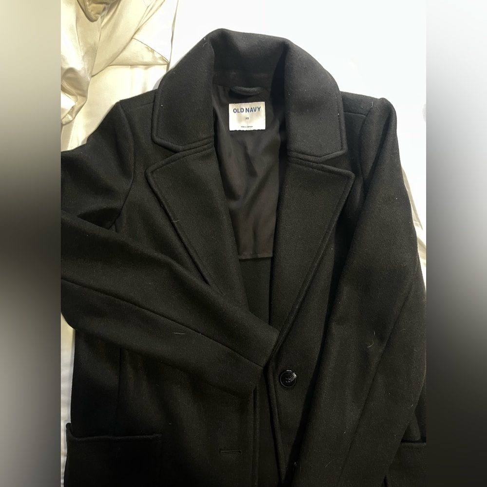 Old Navy Women's Elegant Black Pea Coat